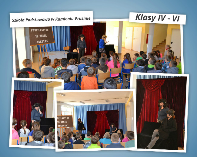 Uczniowie klas IV - VI Szkoły Podstawowej w Kamieniu - Prusinie